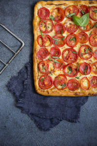 Aurore Deligny, photographe culinaire en IDF, tarte à la tomate